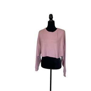 Active USA Dusty Pink Ribbed Jogger Set - L NWOT